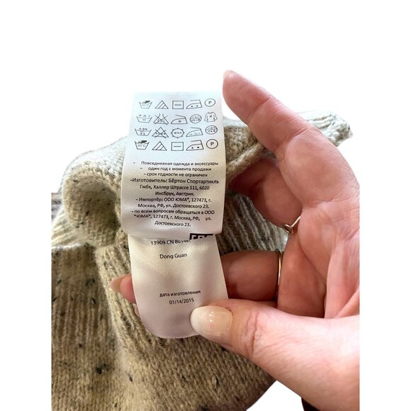 BurtonTurtleneck Sweater Cream Size XS Wool - Picture 5 of 14